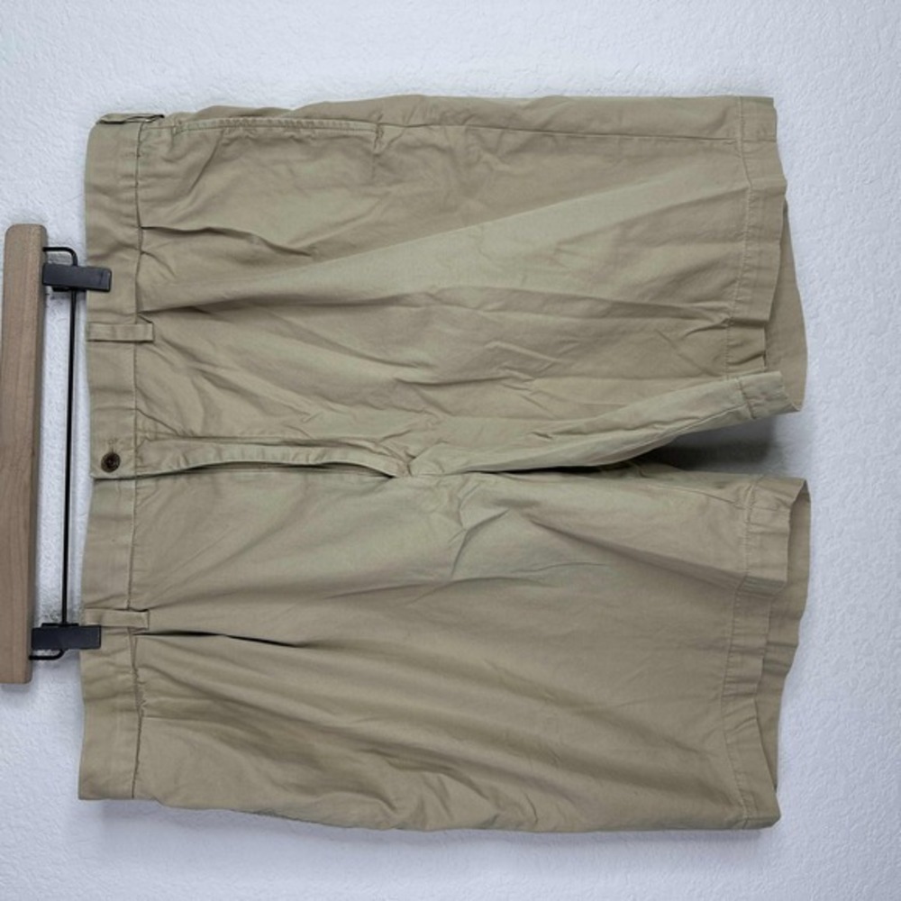 Polo Golf Ralph Lauren Shorts Men Size 42 Brown Khaki‎ Pleated Golf Athleisure
